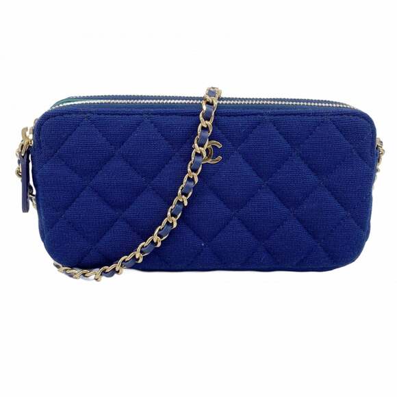 CHANEL Handbags - CHANEL Authentic Blue Wallet
